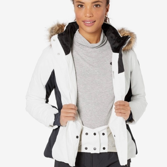 Obermeyer | Jackets u0026 Coats | Obermeyer Ski Jacket Tuscany White Black Faux  Fur Hooded Small Us 6 | Poshmark